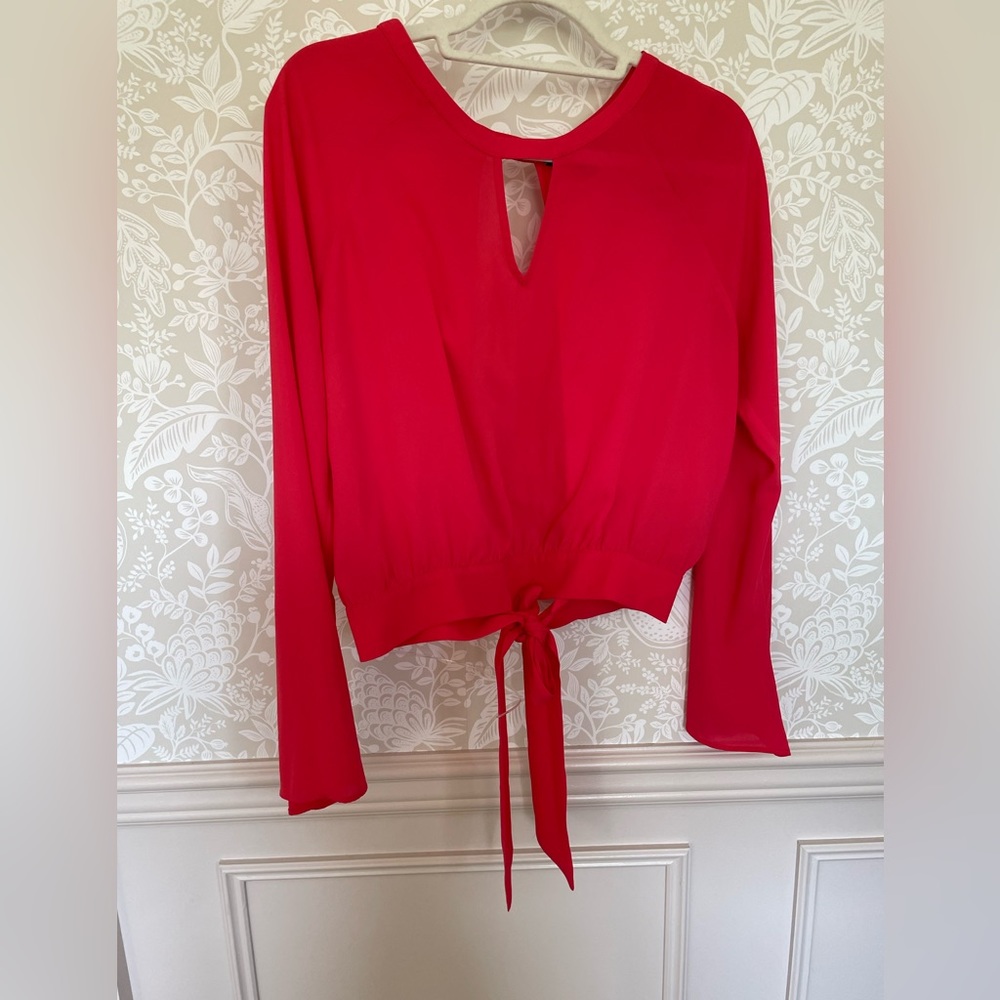 Pink Express Open Tie Back Top